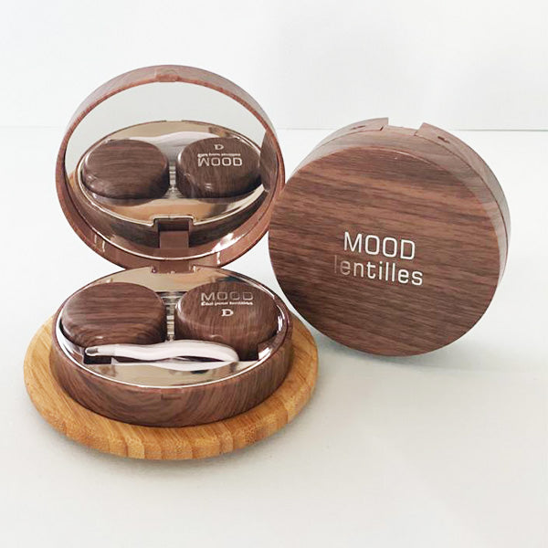 Set custodia per lenti Mogano